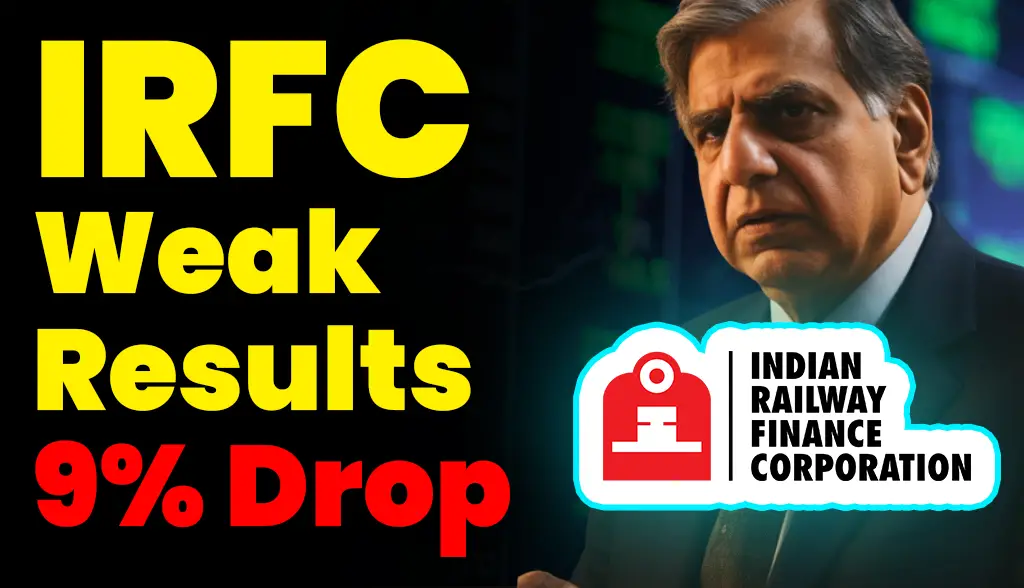 IRFC Weak Results Trigger 9 percent Drop
